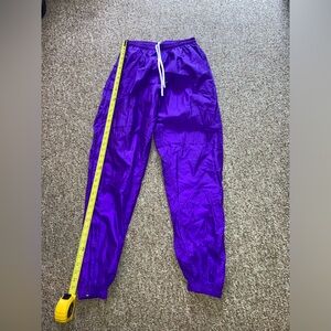Umbro Retro Windbreaker Track Parachute Pants Athletic Joggers Vintage M Purple